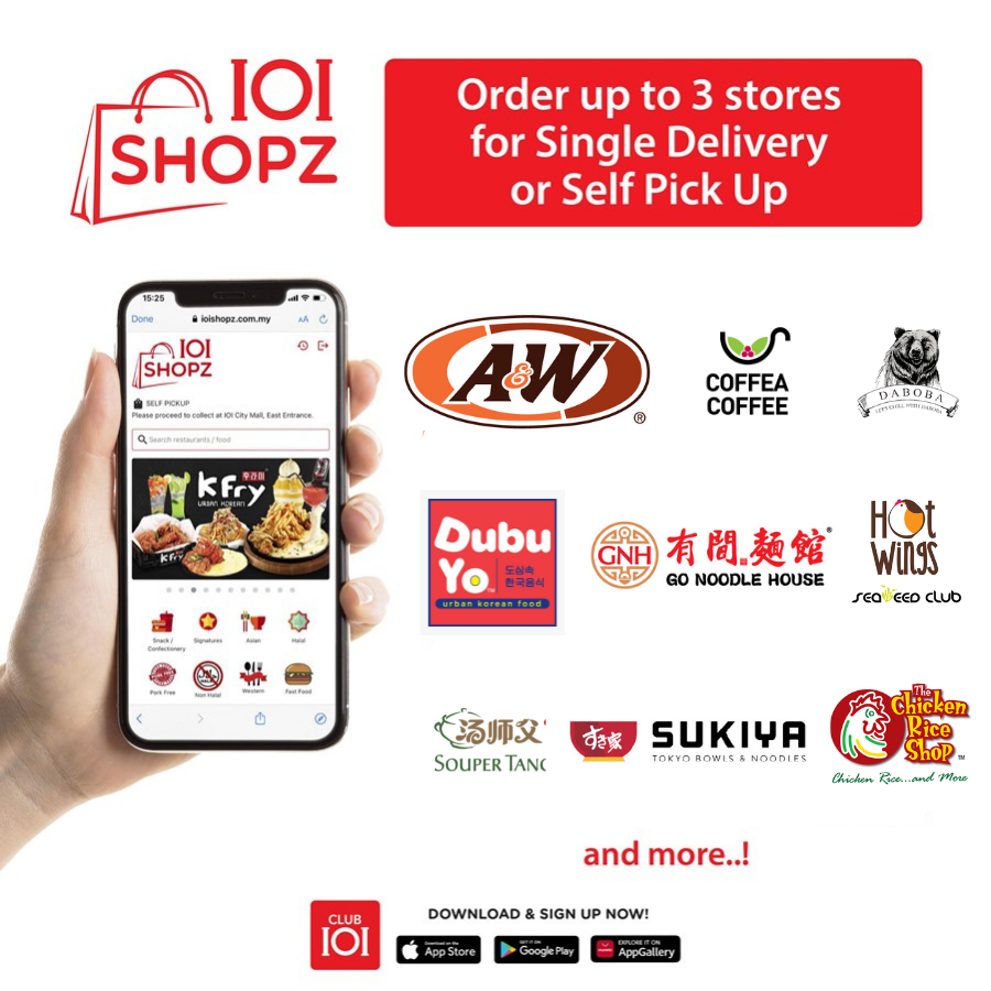 IOI SHOPZ ORDER UP TO 3 STORES